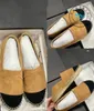 Frankrike varumärke fiskare skor klänning skor kvinna quiltade espadrilles skor stiching gummi lägenheter oxfords läder sneakers femme lyxdesigner loafers