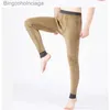 Biancheria intima termica da uomo Inverno Uomo Biancheria intima termica Bot Leggings Pantaloni termici Pantaloni caldi di lana addensata Pantaloni lunghi da uomo Calzamaglia elastica 2023L231011