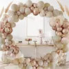 Autres fournitures de fête d'événement Double crème Peach Boho Ballons Guirlande Mariage Décoration de fiançailles Ballon Rose Nude Ballon Arch Global Anniversaire Décor 231011