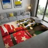 Kerstversiering Kerst Decoratief Tapijt Patroon Moderne Woonkamer Bank Tapijt Woondecoratie Slaapkamer Badkamer Antislip Vloermat