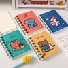 Notepads Kawaii Cute Cartoon Animals Mini Spiral A7 Notebook Daily Weekly Planner Plant Paper Note Proger Time Organizer School Schools 231011