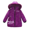 W dół płaszcz duży rozmiar zimowe dziewczęta kurtki utrzymują ciepło gęstwy płaszcz świąteczny jesień z kapturem w wodoodpornym odzieży odzieży wierzchniej ubrania dzieci 3-12 lat 231010