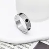 Edizione alta Edizione Black Ceramic Love Rings Wedding Band Women Men Segnalking 3 file Diamond Paved 316L Titanio Steel Designer Jewel229S