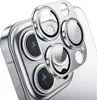 الكل في واقي كاميرا عدسة زجاجية واحدة لجهاز iPhone 15 14 13 12 11 Pro Max Metal Frameors