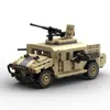 Transformation toys Robots US Military HUMVEE Vehicles Trucks M1165A1 Modern War Army Troops Moc Brick Minifigs Building Blocks For Children's Toys Gifts 231010