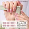 Semi Cured Gel Nail Strips for 20 pcs Salon-Quality Gel Nail Stickers and Long Lasting Nail Wraps for Women with Soft Gel Finish