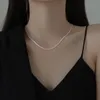 Pendant Necklaces 925 Sterling Silver Popcorn Chain Necklace For Women Jewelry On The Neck Long 40 45 50 55 60 70 80 CM Thick 2 MM Accessories 231010