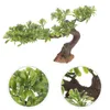 Decorative Flowers DIY Realistic Tree Ornament Artflower Stand Table Arrangement Model