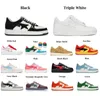 Top Designer Fashion Casual shoes sk8 sta Shoes Grey Black stas Color Camo Combo Pink Green Camos Pastel Blue Patent Leather Platform Sneakers Trainers