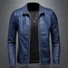 Heren leer kunstleer Heren staande kraag Jacke leren motorjas heren bomber leren jasmode trend gepersonaliseerde leren winterkleding 231010