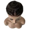 Europejskie dziewicze ludzkie włosy zastępcze Numer 6 Afro Kukurydza Braids Toupee 8x10 Pełna koronkowa topper dla czarnej kobiety