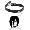 Naszyjniki wiszące mody anime łańcuch łańcuchowa man pu skórzany naszyjnik choker zabójca Reze chocker punkowy oświadczenie biżuteria collier ślub 283U