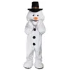 Halloween Happy Snowman Mascot Costumes Simulering Toppkvalitet Tecknad temaparaktär Karnival Unisex Vuxna Dräkt Julfestdräkt Suit