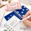 Anteckningar 1pc Random Mini Pocket Notepad Retro Floral Cute Flower Small Notebook A7 80 Sheet Journal Kawaii Stationery Scrapbooking Diary 231011