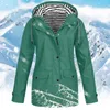 Damenjacken Damen-Windjacke, Reißverschluss, Kordelzug, Regenmantel mit Taschen, modische einfarbige Regenjacke, Kapuze, leicht, Streetwears L5