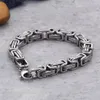 5mm 6mm 8mm Stainless Steel Men's Jewelry Emperor Chain Byzantine Bracelet Square Style Unisex Mens 8 26 Inch Link 270v