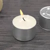 Ljushållare 50 Round Tea Light Cups Aluminium Candle Holder Tin burkar diy ljus som gör container bröllop dekoration tealight vaxpannor hantverk 231010