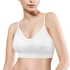 Camisoles Tanks 6 Pièces Soutien-Gorge Femmes Sans Couture Rembourré Camisole Bandeau Sport Sommeil Haut Court Sous-Vêtements Sans Fil en Forme de V Bralette Lingerie