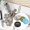 Dinnerware 25 Pcs Glass Storage Jar One Word Savings Cover Mason Sealing Covers Piggy Bank Change Lids Caps