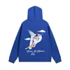 Herenhoodies Retro Angel Print Letter Foam Pullover Fleece voor mannelijke en vrouwelijke High Street Oversized Casual Sweatshirts Losse capuchon