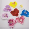 Fleurs décoratives 20 pièces 10CM papillon artificiel orchidée fleur tête bricolage artisanat fait à la main faux Flores mariage fête d'anniversaire cadeau de fête