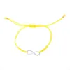 Link Bracelets Versatile Colorful Alloy 8 Character Woven Bracelet For Couple Friend Jewelry Infinity Symbol Thread