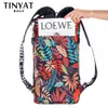 Duffel Bags Tinyat Print Leaf Women's Travel Bag Weekend Ryggsäck Ladies Sport Stora kapacitet Bagage Multifunktion Crossbody 231011