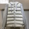 2023Womens Parkas Damesjas gebreide paneel naar beneden jas warm herfst souterwear 4colors vrouwelijke kleding