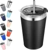 12oz kids tumbler with lid and straw Insulated mugs Stainless Steel milk cup for kids student JJ 10.11