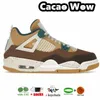 Cacao 4 Basketball Shoes 4s Military Black Cat Pine Green Craft Seafoam Fire Red Thunder Canyou Purple Oreo Mens Womens Designer Sneakers Trainers Size 36-47