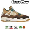 Cacao 4 basketbalschoenen 4s militaire zwarte kat dennengroen Craft Seafoam Fire Red Thunder Canyou paarse Oreo heren dames designer sneakers trainers maat 36-47