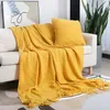 Coperte Nordic lavorato a maglia TV Bed End Decor Drop ShipShawl Coperta per divano con nappe Sciarpa Emulazione Tiro in pile 231011