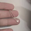 Anelli a grappolo Gioielli di moda coreani Squisito anello in pietra a forma di cuore Elegante regolabile per le donne Dolce regalo di stile di bellezza