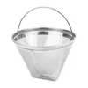 Coffee Filters Filter Maker Reusable Stainless Steel 4 Cone For Ninja Accessories