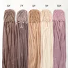 Instant Hijab Met Cap Zware Chiffon Jersey Hijab Voor Vrouwen Sluier Moslim Mode Islam Hijab Cap Sjaal Voor Moslim vrouwen Hoofddoek