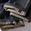 Jeans da uomo 2023 Autunno Colore primario Denim Bovino originale Trendy Retro Fit Altezza Peso Pantaloni dritti dei pesi massimi