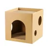 Camas de gato Móveis Cat House Scratcher Gatinho Casas de papelão Arranhando Scratch Toyboard Indoor Catsbox Story Pads Pad Hideaway Supplies Play 231011