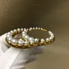 New Product Launch Pearl Designer Letter Brooch Charm Lady Jewelry Lady Pin Party Gift Chest278Y