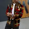 Mens Jackets Vintage Windbreaker Men Stripe Autumn Winter Fashion Loose Lapel Coats Outerwear Long Sleeve Button Jacket Man Y2k 231010