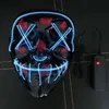 Costume Accessories Halloween mask bar party mask V-shaped bloody funny full face glow mask 120PCSL231011