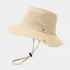 Wide Brim Hats Bucket Hats Women Quick Drying Bucket Hat Unisex Outdoor Hiking Mountain-climbing Fishing Sun Protection Cap Solid Panama Cap Fisherman Hat 231010