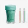 Arts And Crafts 260Pcs/Box Tooth Pick Double Head Interdental Brushes Tootick Teeth Floss Stick Dental With Hexagon Oral Care Drop D Otblr