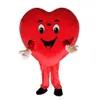 2019 nuovo costume della mascotte dell'amore del cuore rosso Spettacolo della festa di compleanno di San Valentino Costume per adulti taglia 306M