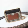 Podwójna klamra worka wydrukowana jedno ramię w łańcuchy crossbody Moonlight Treasure Box luksusowy mała kwadratowa torba pod pachami torebki luksusowe