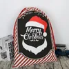 Christmas Decorations Drawstring Bag With Cartoon Colorful Patterns Festival Present Goody Accessory