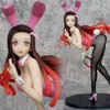 Mascot kostymer 25 cm anime demon slayer kamado nezuko 1/4 bunny ver sexig tjej pvc action figur hentai samling modell doll leksaker julklapp
