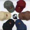 Boll Caps New Fashion American Embroidery Carhartsss Carha Leather Label Men's and Women's Workwear Washed Old Bent Brimmed Hat Baseball Cap