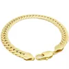 Solid Fashion Bracelet 18k Yellow Gold Filled Herringbone Mens Bracelet Chain288f