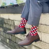 Men's Socks Men's Color Dress Casual Fashion Happy Socks Combed Cotton Autumn Winter Plus Size Socks Men Gifts 231011