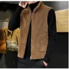 Gilet da uomo Cappotto invernale in lana di agnello Gilet caldo Moda uomo Gilet addensato casual La giacca maschile può essere indossata su entrambi i lati Gilet senza maniche 231010